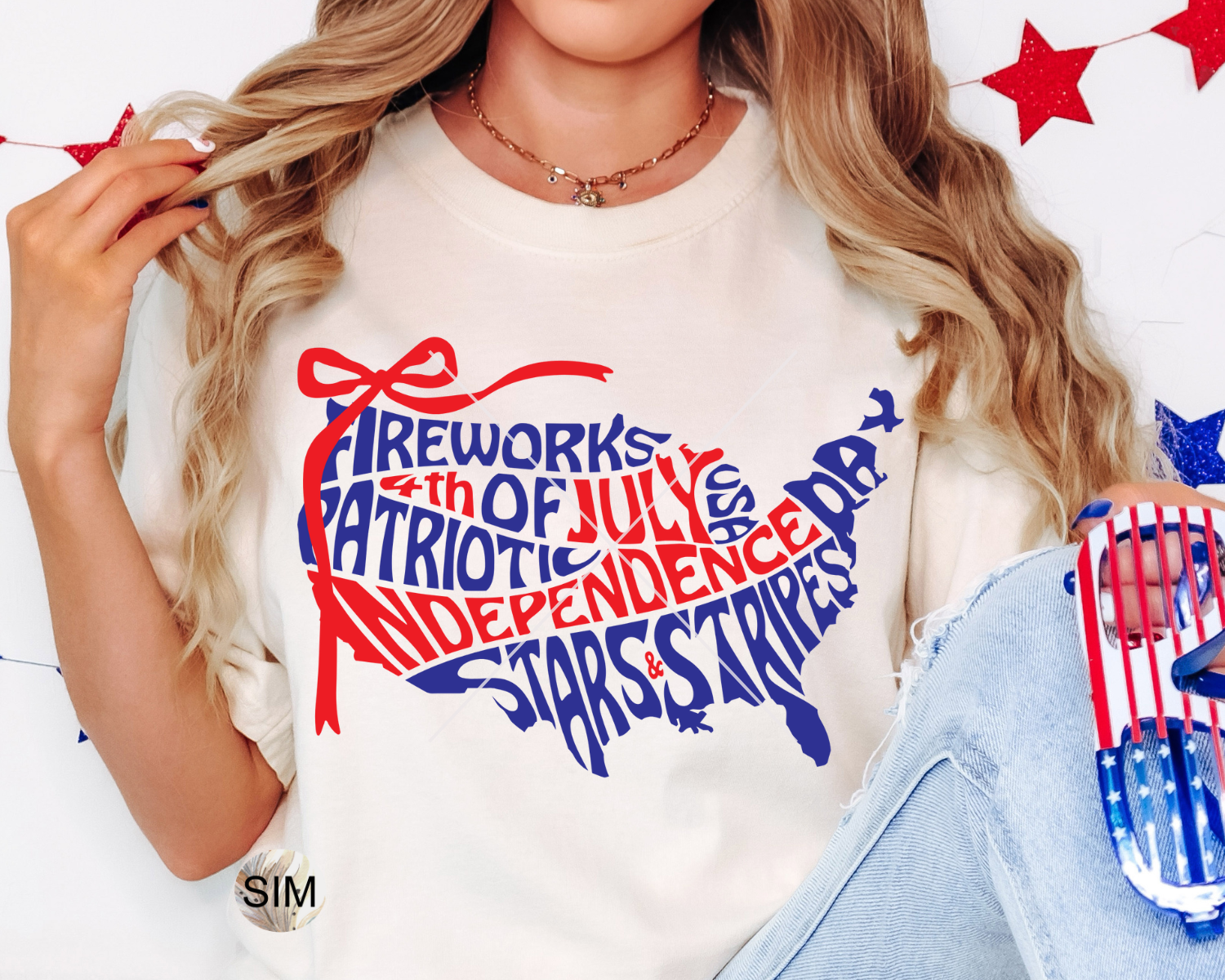 4th Of July PNG, Fourth Of July PNG, American Flag With Coquette Bow, American Flag, 4th Of July Sublimation, UvDTF Design PnG Download