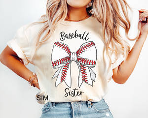 Baseball Sister PNG, Baseball Sister Shirt PNG, Baseball Coquette Bow Iced Coffee PnG, Sublimation Digital PnG Instant Download, UVDTF