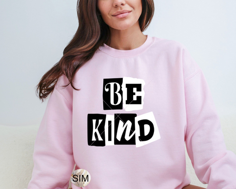 Be Kind PNG File, Ransom Letters PNG, Be Kind Ransom Letter PnG, Shirt PnG, Sublimation PnG Download, UVDtF PnG