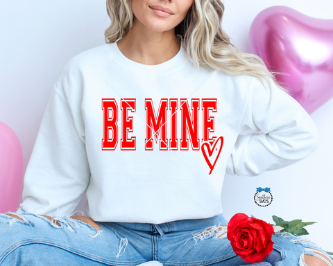 Valentine's Day SVG, Be Mine Valentine PNG, Valentine's Day PnG Instant Download, Cricut Cut Files, Silhouette Cut Files, Uv Dtf Png Print