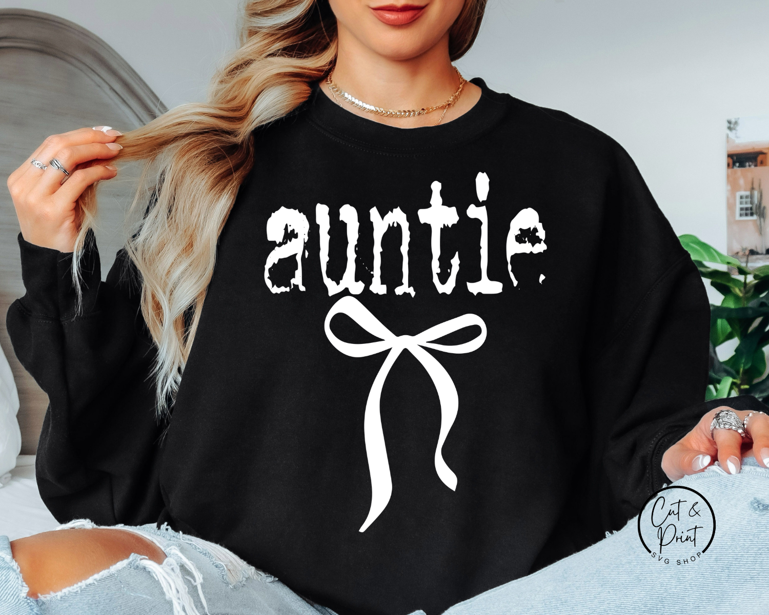 Auntie SVG, Auntie PNG, Distressed Auntie Coquette Bow SVG, Distressed Auntie Bow Png Instant Download, Cricut Cut File, Silhouette Cut File