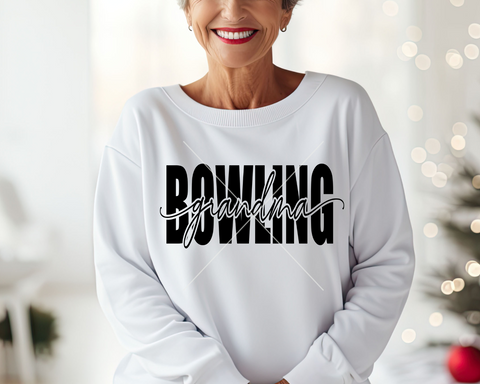 Bowling Grandma SVG, Bowling Grandma PNG, Wine Glass SvG, Bowling Tee SVG, Instant Download, Cricut Cut Files, Silhouette Cut Files, Print