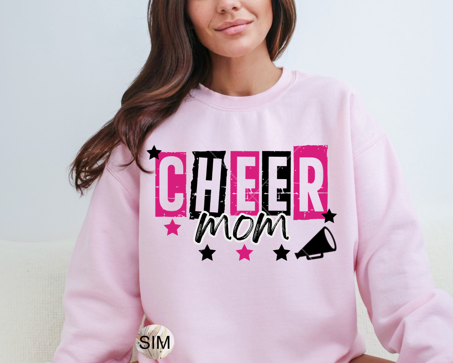 Cheerleader PNG, Cheer Mom PNG, Cheerleader Distressed Megaphone PnG, Sublimation Digital PnG Instant Download, UVDTF PnG