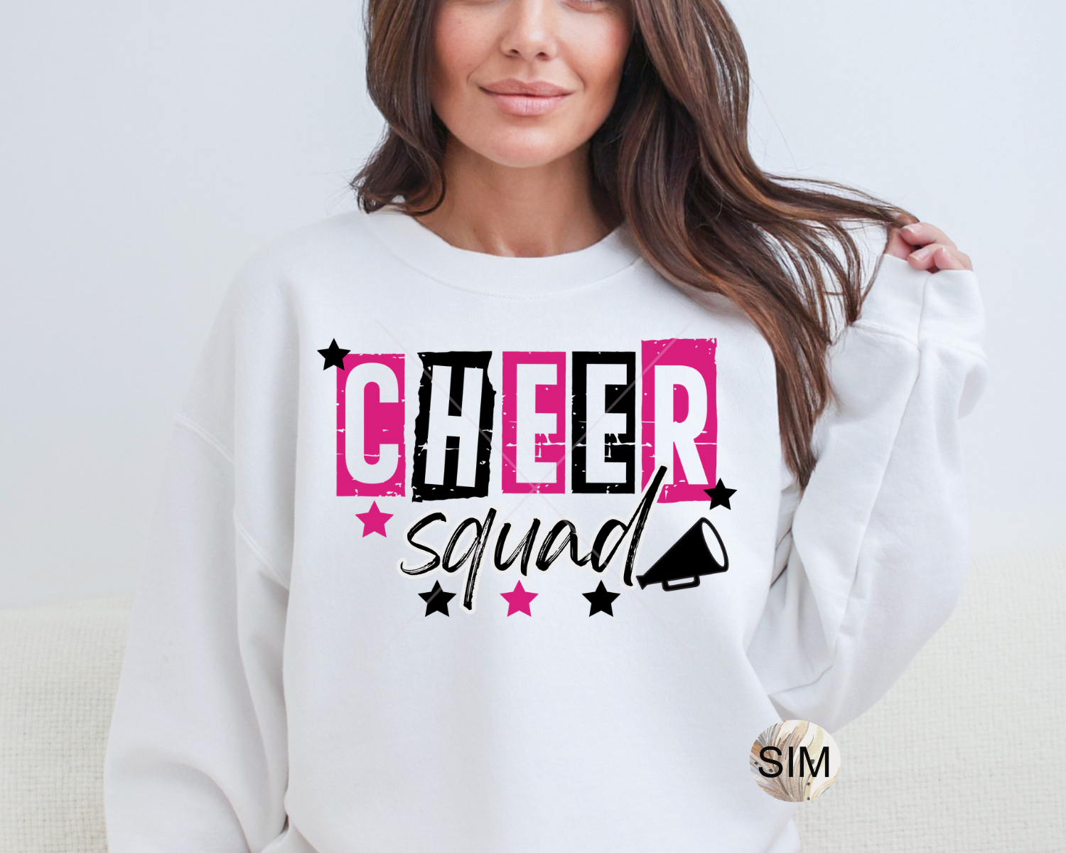 Cheerleader PNG, Cheer Squad PNG, Cheerleader Distressed Megaphone PnG, Sublimation Digital PnG Instant Download, UVDTF PnG