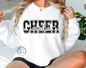 Cheer Coach SVG, Cheer Coach PNG, Cheer Coach Cutout SvG, Cheer Coach Cutout Png, Instant Download, Cricut Cut Files, Silhouette Cut File