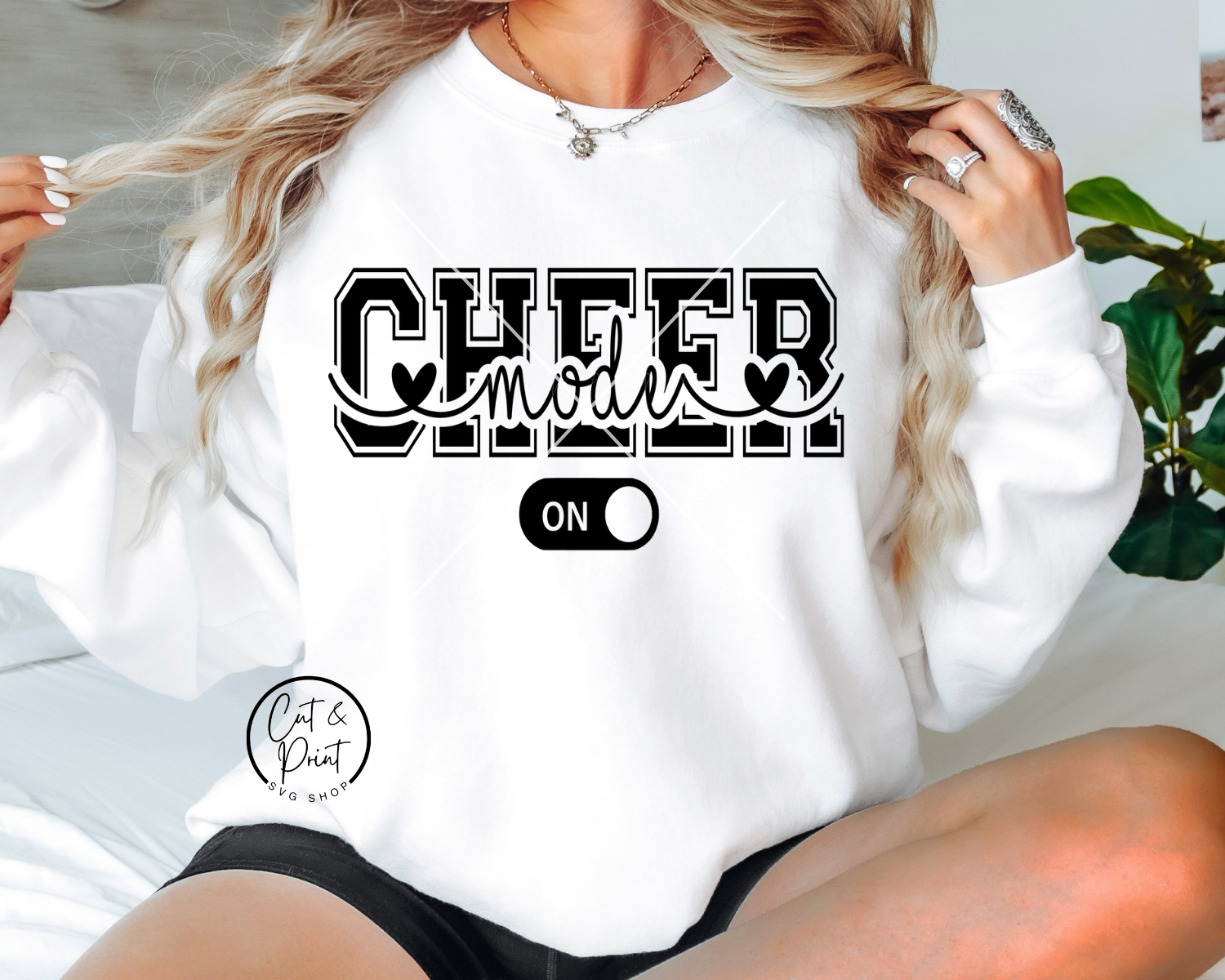 Cheer Mode On SVG, Cheer Mode On PNG, Cheer Mode Cutout SvG, Cheer Mode Cutout Png, Instant Download, Cricut Cut Files, Silhouette Cut File
