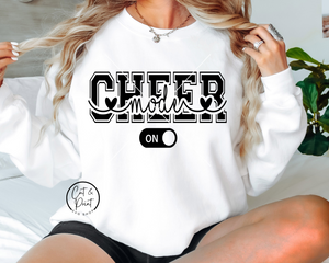 Cheer Mode On SVG, Cheer Mode On PNG, Cheer Mode Cutout SvG, Cheer Mode Cutout Png, Instant Download, Cricut Cut Files, Silhouette Cut File