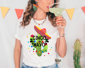 Cinco De Mayo PNG File, Cinco De Mayo Sublimation Digital Design, PNG for Sublimation Iron On, Instant Download, Waterslide Decal