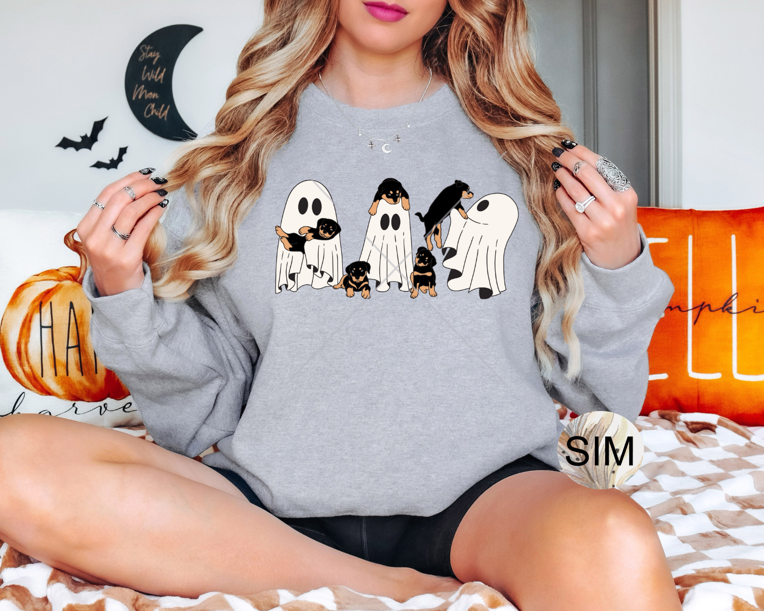 Halloween PNG File, Retro Ghosts & Dogs Iced Coffee Sublimation Digital Design, Halloween Dog PNG for Sublimation PnG Instant Download UvDtF