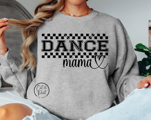 Dance Mama SVG, Dance Mama PNG, Dance Checkerboard SvG, Dance Png, Instant Download, Cricut Cut File, Silhouette Cut File, Dance UVDtF File