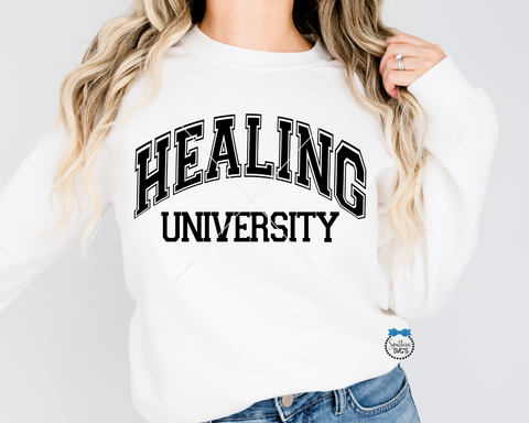 Healing University SVG, Healing University PnG, Inspirational SVG, Instant Download, Cricut Cut Files, Silhouette Cut File, UV Dtf Png
