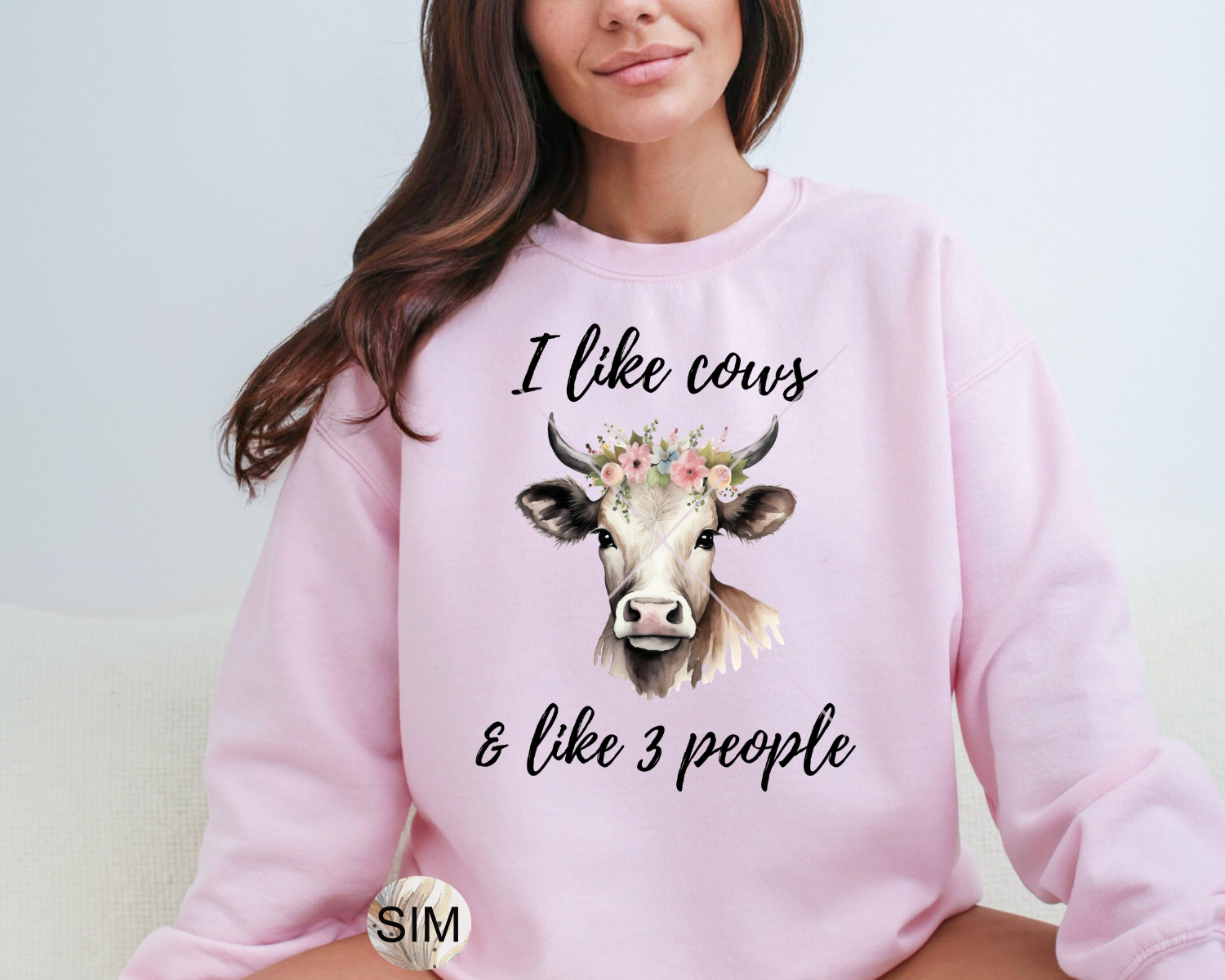 Cows PNG File, I Like Cows And Like 3 People PNG, Cow Lover Iced Coffee Cup Png, Floral Cow Digital PnG Download, UV DtF PnG