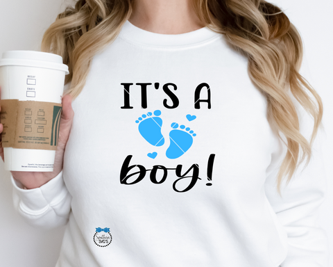 It's A Boy SVG, It's A Boy PNG File, DtF File, UvDtF File Instant Download, Cricut Cut File, Silhouette Cut File, Download, Print