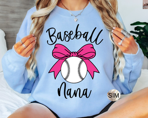 Baseball Nana PNG, Baseball Nana Shirt PNG, Baseball Coquette Bow Iced Coffee PnG, Sublimation Digital PnG Instant Download, UVDTF