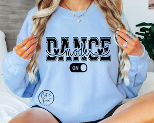 Dance Mode On SVG, Dance Mode On PNG, Dance SvG, Dance Png, Instant Download, Cricut Cut File, Silhouette Cut File, Dance UVDtF File