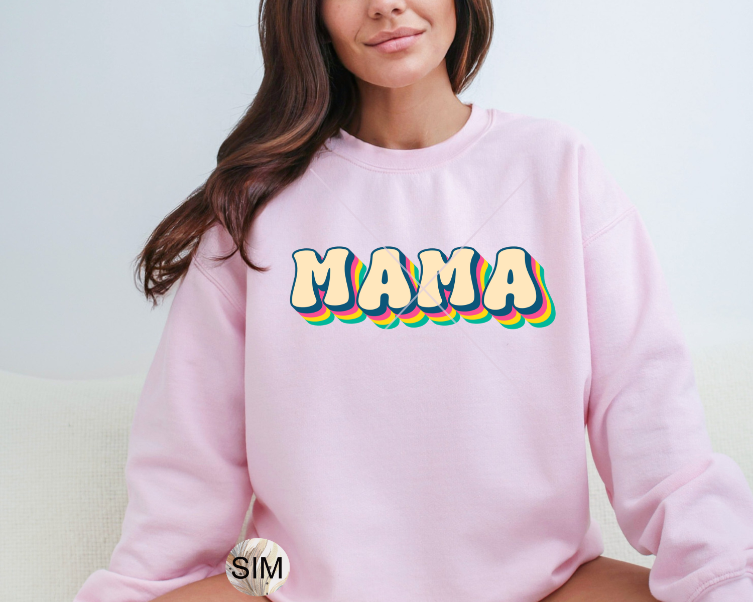 Mama PNG File, Mother's Day Mama Bright Bubble Letters PNG, Mother's Day Iced Coffee Cup Png, Digital PnG Download, UV DtF PnG