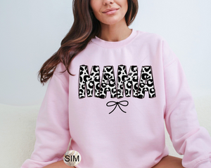 Mother's Day PNG File, Mother's Day Mama Cheetah PNG, Mother's Day Cheetah Coquette Bow Png, Digital PnG Download, UV DtF PnG