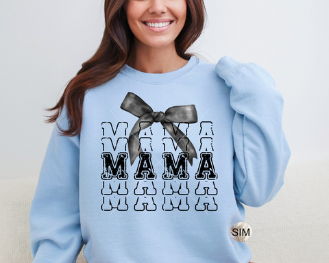 Mother's Day PNG File, Mother's Day Mama PNG, Mother's Day Mama Coquette Bow Png, Digital PnG Download, UV DtF PnG