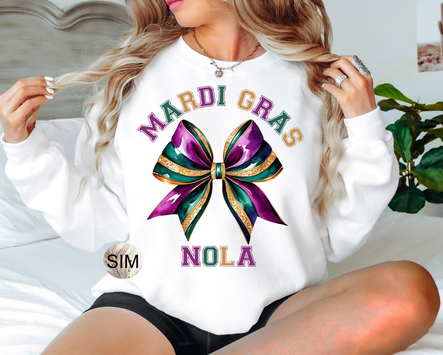 Mardi Gras PNG, Mardi Gras Faux Glitter Coquette Bow PnG, Mardi Gras NOLA Png, Sublimation Digital, UV DtF File, PnG Instant Download