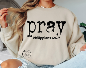 Christian SVG Png, Bible Verse SvG, Faith SVG, Png, Pray Distressed Typewriter SVG Instant Download, Cricut Cut File, Silhouette Cut File
