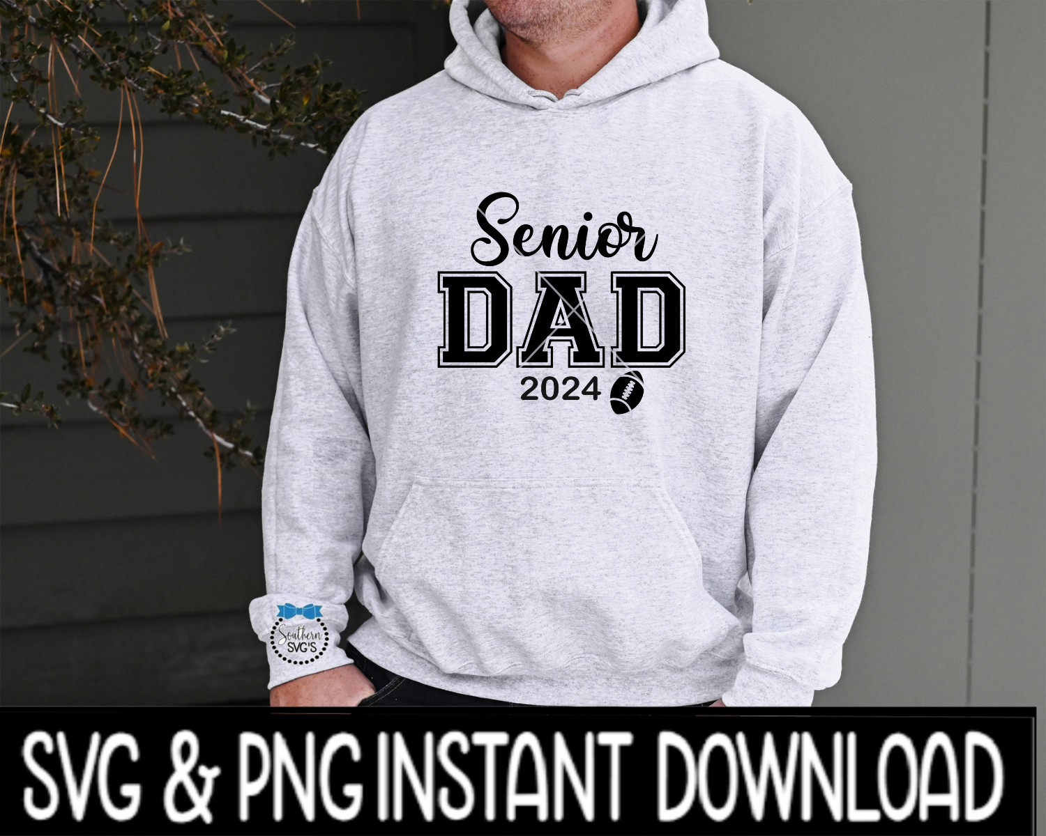 Senior Dad 2024 SVG, Senior Dad Football 2024 SvG Tee Shirt PNG, Instant Download, Cricut Cut File, Silhouette Cut File, Download Print