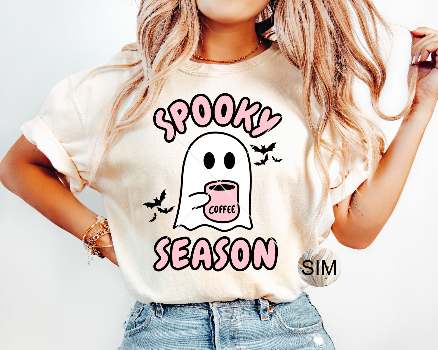 Spooky Season Iced Coffee PNG File, Little Ghost Iced Coffee Sublimation Digital Design, PNG for Sublimation PnG, Instant Download, Uv DtF