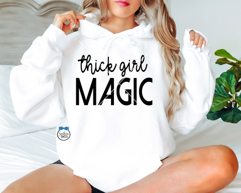 Thick Girl Magic SVG, Thick Girl Magic PnG, Inspirational SVG, Instant Download, Cricut Cut Files, Silhouette Cut File, UV Dtf Png