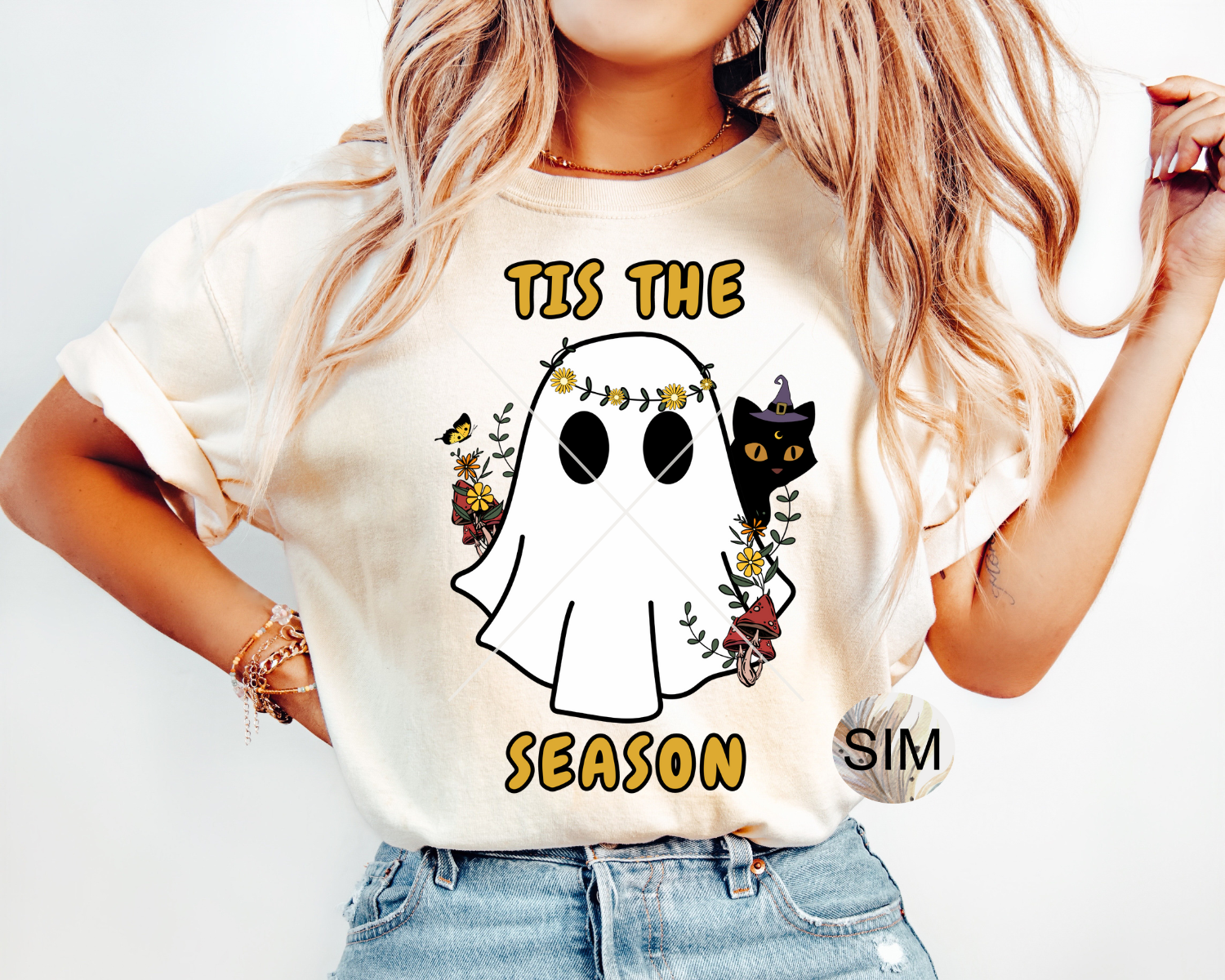 Tis The Season Ghost PNG File, Retro Halloween Ghost Iced Coffee Sublimation Digital Design, PNG for Sublimation PnG, Instant Download UvDtF