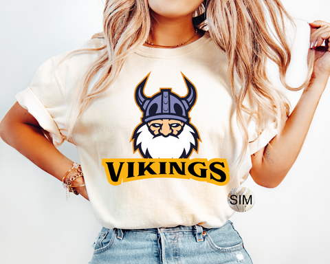 Vikings Mascot PNG File, Viking Football Mascot PNG, Cheer Mascot PNG, Sublimation Digital Design PnG for Sublimation Instant Download UVDtF