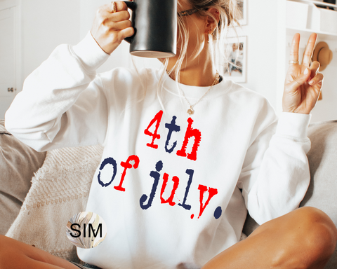 4th Of July PNG, 4th Of July Distressed Typewriter Letters PNG, Grunge Typewriter Letter Sublimation Digital Design PNG Instant Download