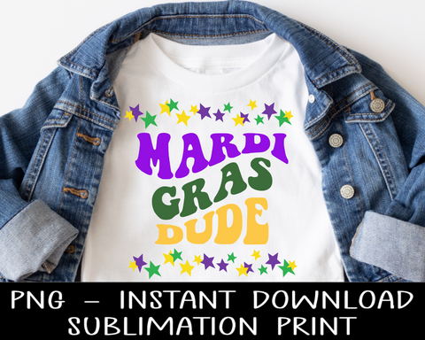 Mardi Gras Dude PNG, Mardi Gras PNG Sublimation Digital Design, PNG for Sublimation, Instant Download, PnG Waterslide