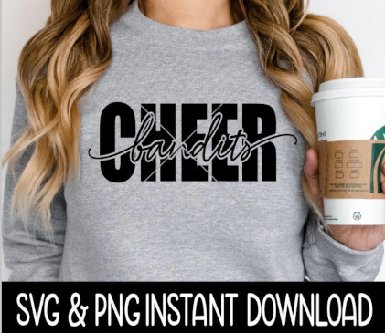 Cheer Mascot SVG, Cheer Mascot PNG, Wine Glass SvG, Bandits Cheer Mascot SVG, Instant Download, Cricut Cut File, Silhouette Cut File, Print