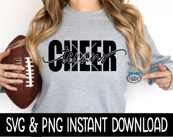 Texans Cheer SVG, Cheerleader PNG, Tote Bag SvG, Cheer Leader SVG, Instant Download, Cricut Cut Files, Silhouette Cut Files, Print