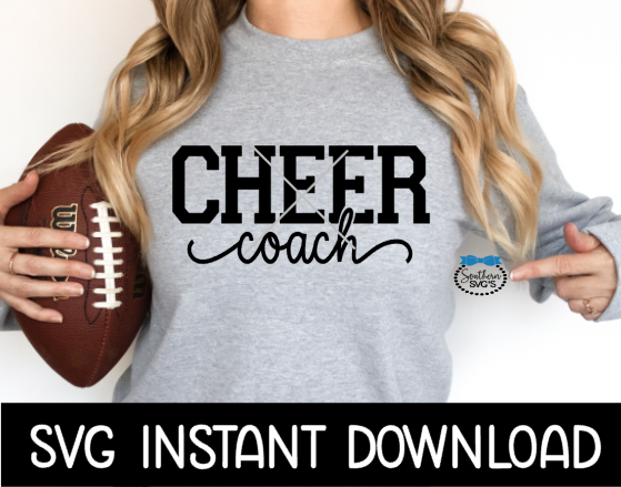 Cheer Coach SVG, Cheerleader PNG, Wine Glass SvG, Cheer Mom SVG, Instant Download, Cricut Cut Files, Silhouette Cut Files, Print