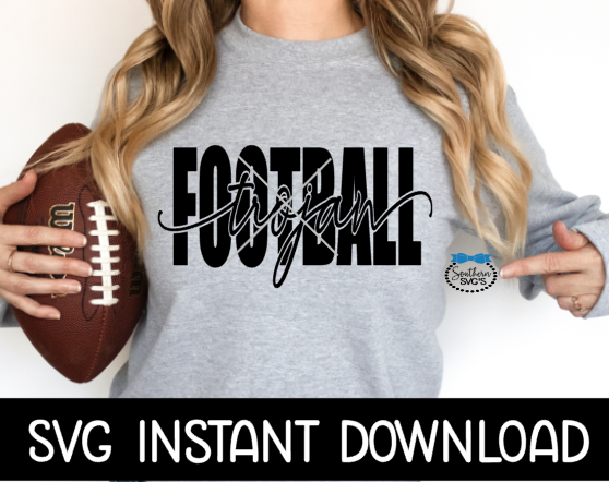 Trojan Football SVG, Football SVG, Tote Bag SvG, Football Tee SVG, Instant Download, Cricut Cut Files, Silhouette Cut Files, Print