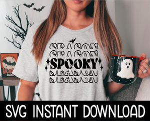 Spooky Season Halloween SVG, Halloween Spooky Season SVG Instant Download, Cricut Cut File, Silhouette Cut Files, Download, Print
