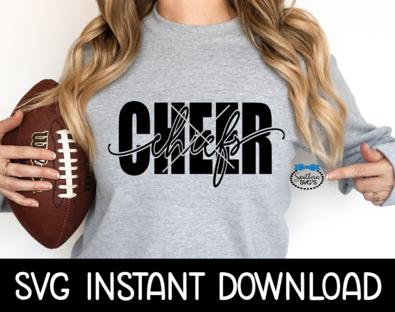 Cheer Mascot SVG, Cheer Mascot Wine Glass SvG, Chiefs Cheer Mascot SVG, Instant Download, Cricut Cut File, Silhouette Cut File, Print