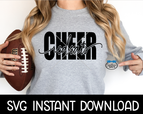 Redcats Cheer SVG, Cheerleader SVG, Tote Bag SvG, Cheer Leader SVG, Instant Download, Cricut Cut Files, Silhouette Cut Files, Print