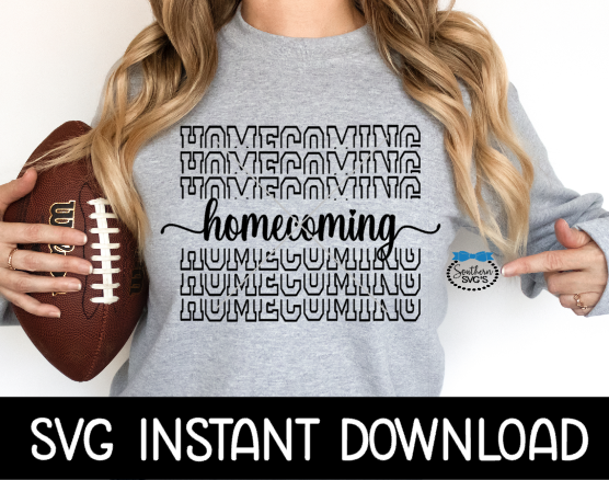 Homecoming SVG, Homecoming Sweatshirt SvG File, Homecoming Tee Shirt Instant Download, Cricut Cut Files, Silhouette Cut File