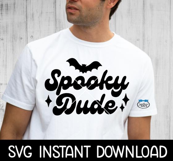 Halloween SVG, Halloween PNG, Spooky Dude SVG File, Spooky Dude SVG Instant Download, Cricut Cut File, Silhouette Cut Files, Download, Print