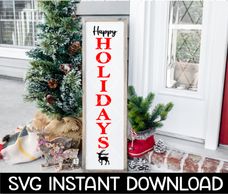 Christmas Porch Sign SVG, Christmas Farmhouse Sign SVG File Instant Download, Cricut Cut Files, Silhouette Cut Files, Download, Print
