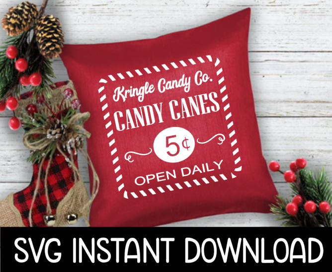 Christmas SVG, Christmas PNG, Vintage Christmas Candy Cane SvG Instant Download, Cricut Cut File, Silhouette Cut File, Download Print