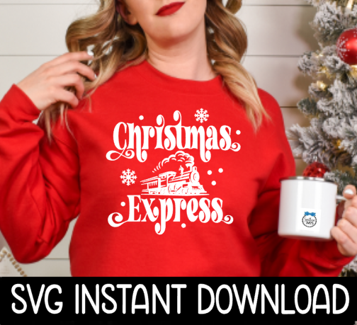 Christmas SVG, Christmas PNG, Vintage Christmas Express SvG Instant Download, Cricut Cut File, Silhouette Cut File, Download Print