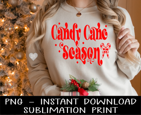 Christmas PNG, Candy Cane Season Tee PNG Digital Design, Sublimation PnG, Instant Download Water Slide Decal