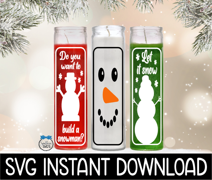Christmas Candle SVG, Christmas Candle Bundle SVG, 8" Glass Jar Candle SVG Instant Download, Cricut Cut File, Silhouette Cut File Download