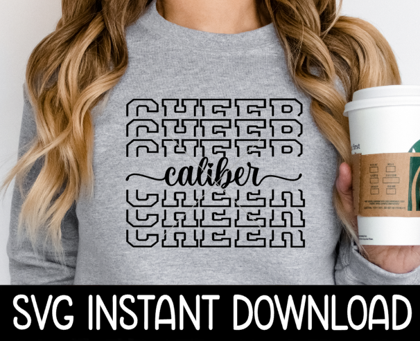 Cheer Mascot SVG, Cheer Mascot Caliber SvG, School Mascot SVG, Instant Download, Cricut Cut File, Silhouette Cut File Print