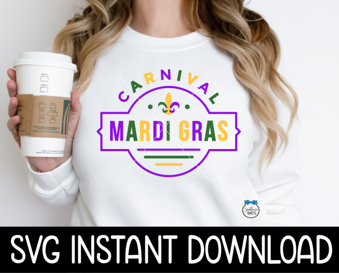 Mardi Gras SVG Files, Mardi Gras Multi SVG, Mardi Gras Tee SVG Instant Download, Cricut Cut Files, Silhouette Cut File, Download, Print