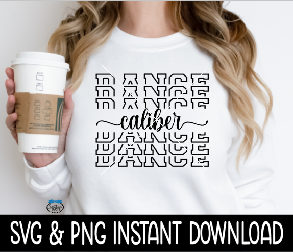 Caliber Dance SVG, Dancer PNG, Wine Glass SvG, Dance Team SVG, Instant Download, Cricut Cut Files, Silhouette Cut Files, Print
