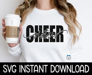 Cheer Sisters SVG, Cheer Sisters Tee SVG Cheerleader's Sisters SvG, Tumbler SVG, Instant Download, Cricut Cut Files, Silhouette Cut Files, Print