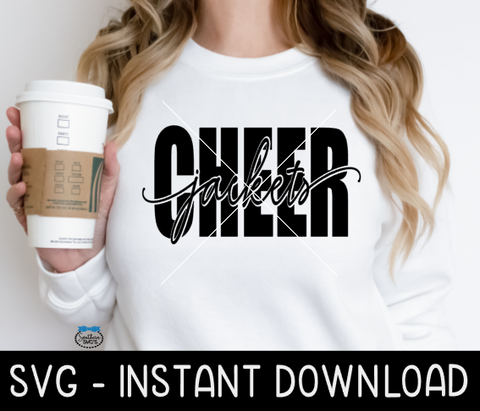 Cheer Jackets SVG, Cheer Tee Shirt SvG, Cheer SVG, Instant Download, Cricut Cut Files, Silhouette Cut Files, Print